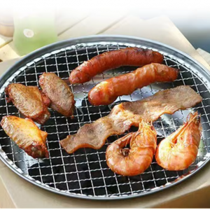 Disposable Barbecue Grilling Grate Round BBQ Mesh Wire For Outdoor Cooking Picnic Party Camp - 副本